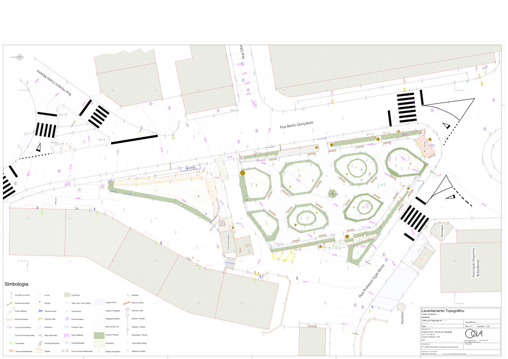 LEVANTAMENTO TOPOGRÁFICO JARDIM CENTRAL BOBADELA Plotagembobobo